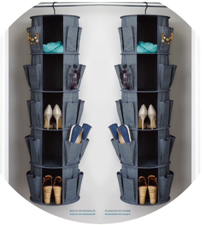 360° Rotating Closet Organiser