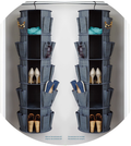 360-Degree Rotating Hanging Closet Organiser - Wardrobe Storage Bag Australia