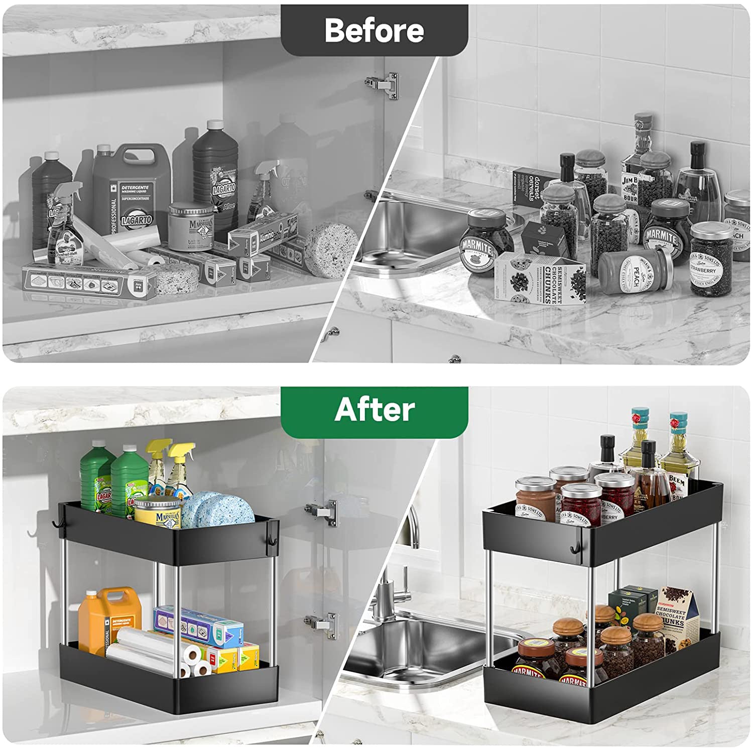 Under-Sink Organiser — 2 Tier