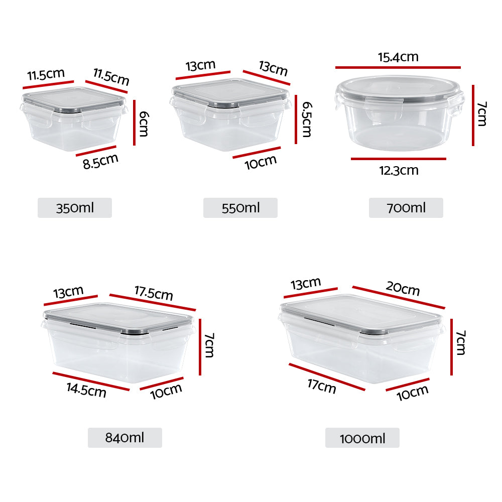 Stackable Food Storage Containers (16 Piece)