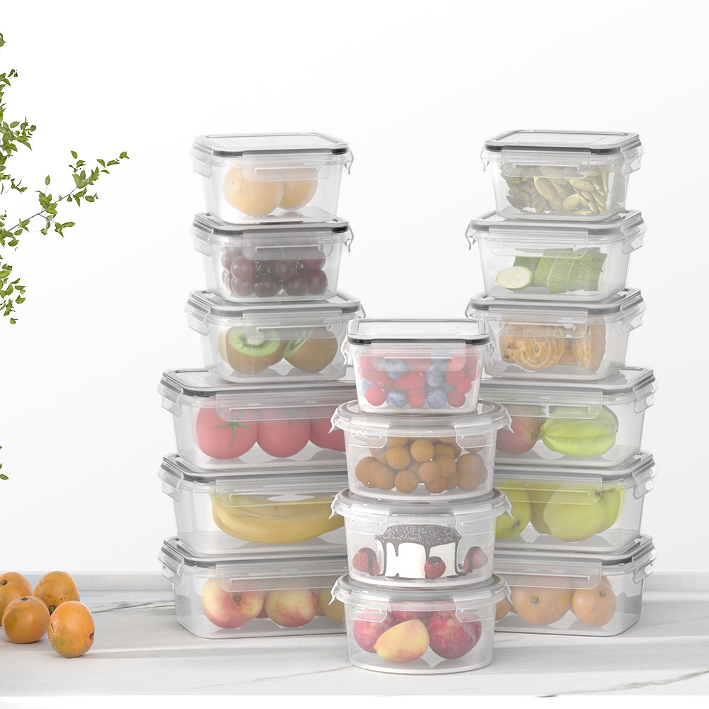 Stackable Food Storage Containers (16 Piece)