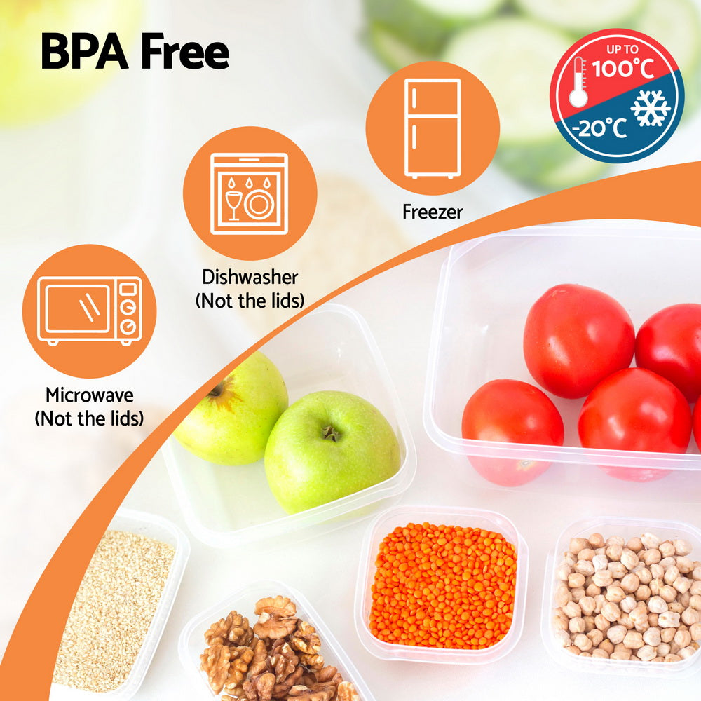Stackable Food Storage Containers (16 Piece)