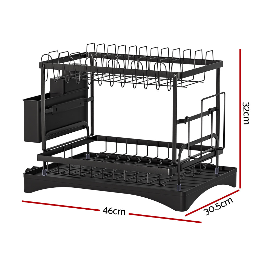Two-Tier Expandable Dish Rack