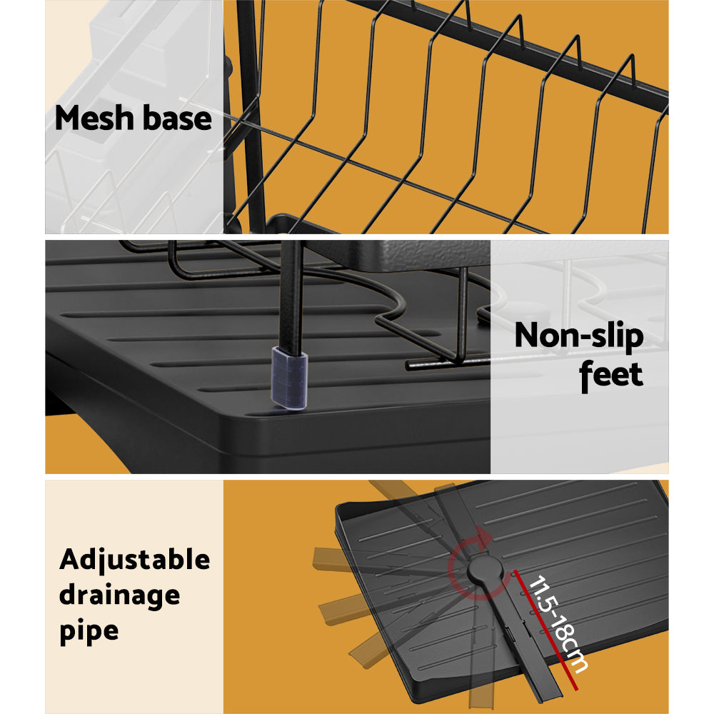 Two-Tier Expandable Dish Rack