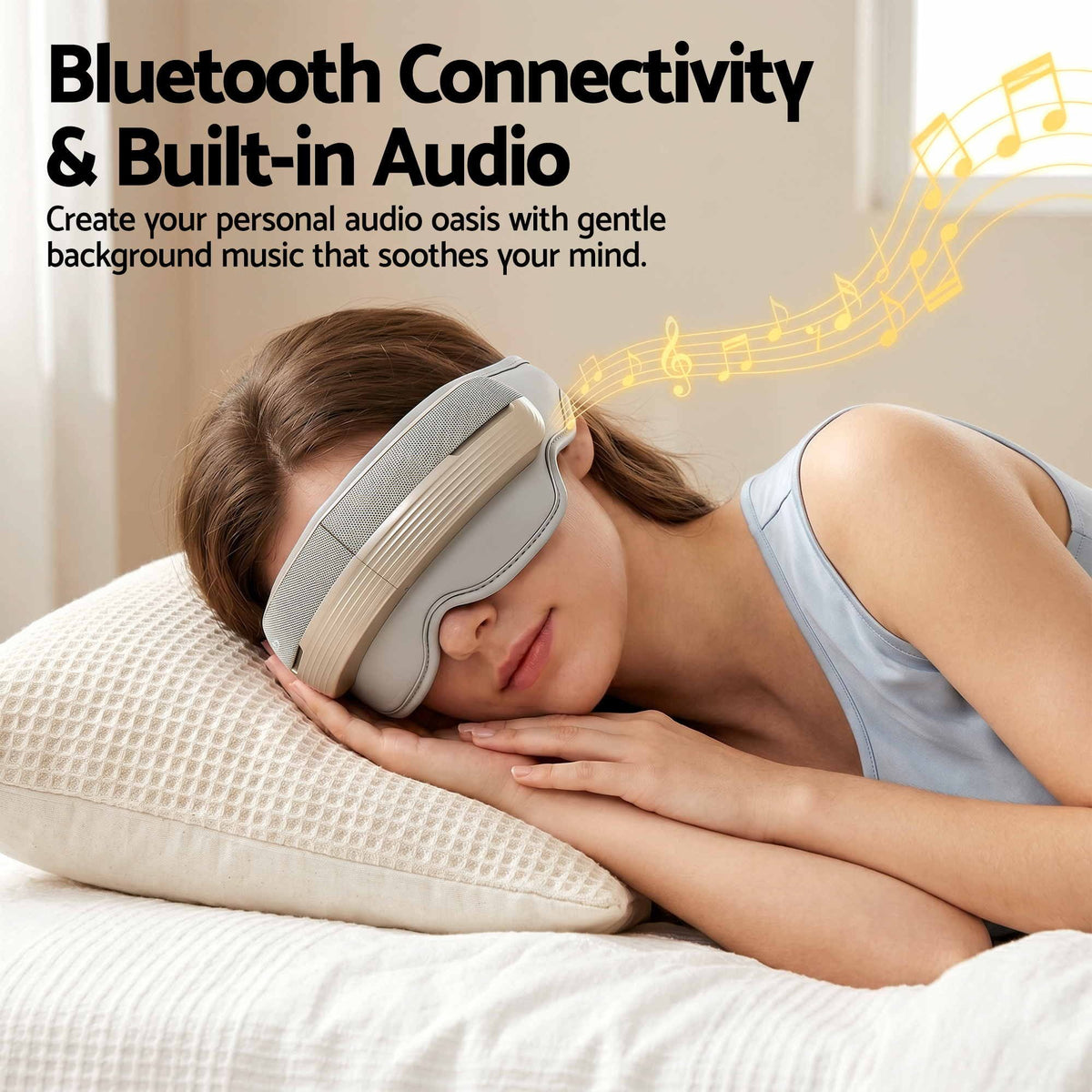Five massage modes on the heated eye massager