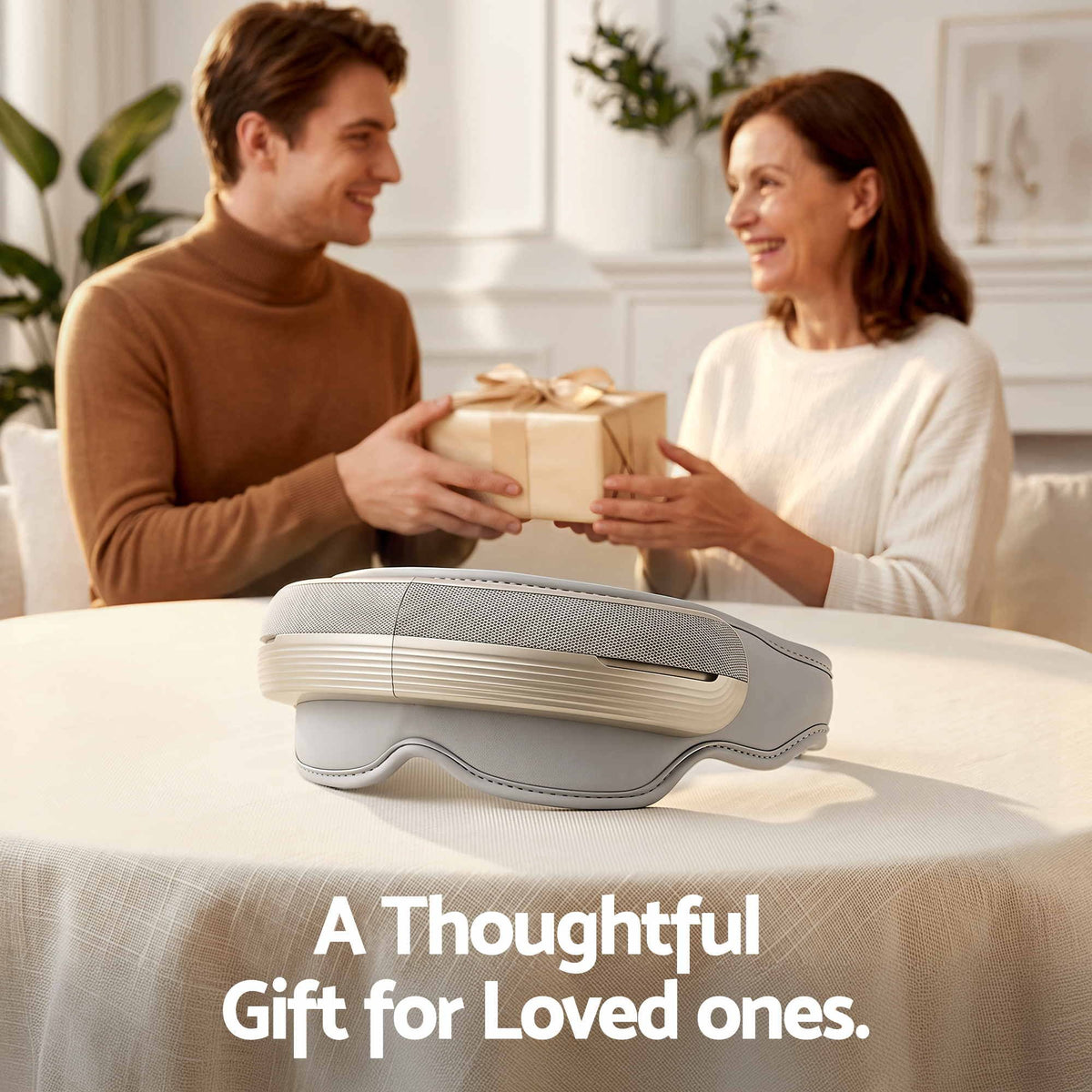 Heated eye massager as a Christmas gift for couples