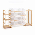 Kids toy storage organiser with 12 bins, bookshelf and soft toy storage