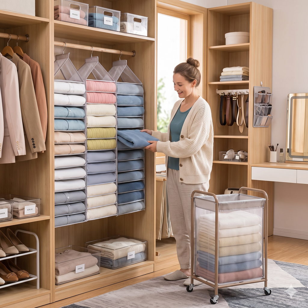 Hanging Wardrobe Organiser