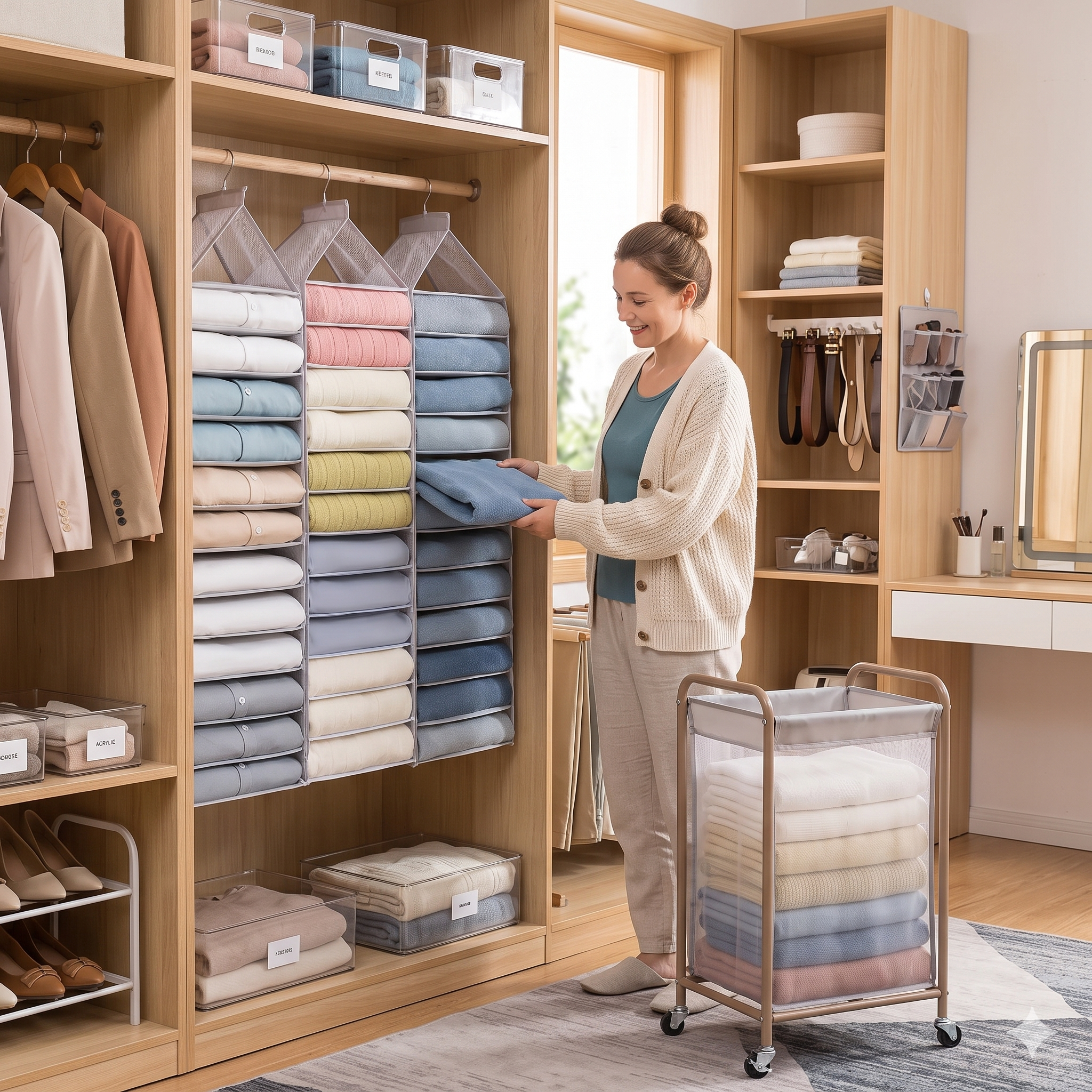 Hanging Wardrobe Organiser