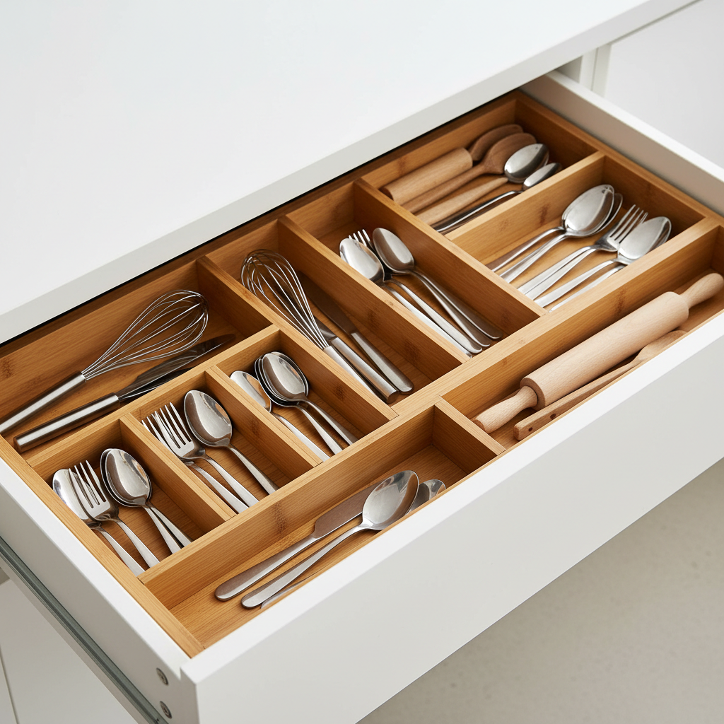 Bamboo Drawer Organizer