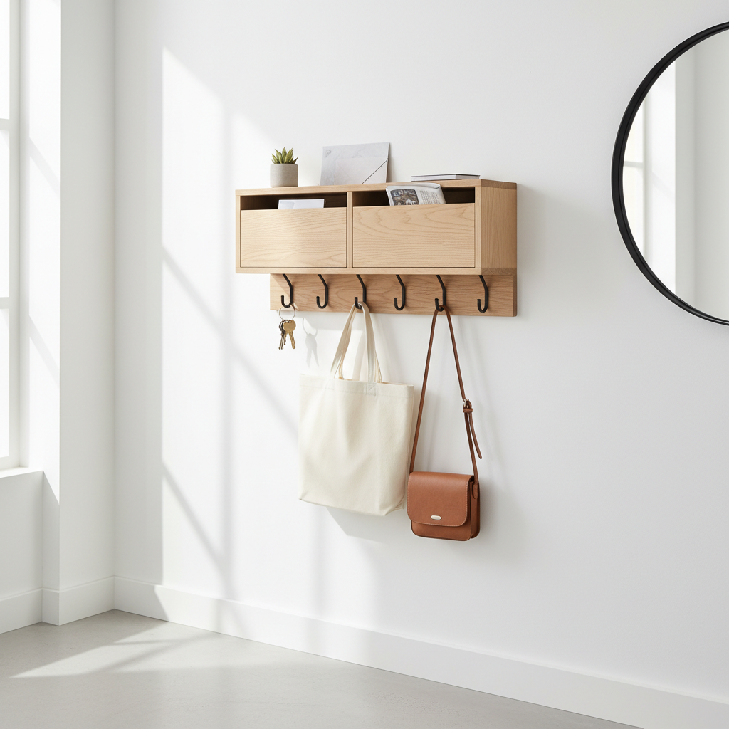 Wall-Mounted Entryway Organizer