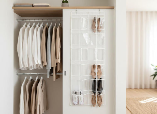 Over Door Shoe Organiser 24 Pockets - Hanging Storage Rack for Bedroom Closet Door Australia